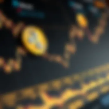 Graph depicting the rise and fall of cryptocurrency values