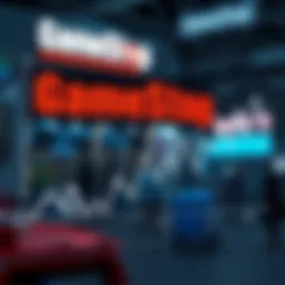 Graph depicting GameStop market fluctuations