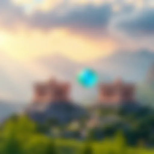Conceptual representation of Blox Rewards in a digital landscape
