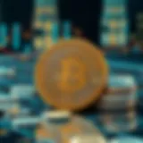 A visual representation of digital currencies in a modern design