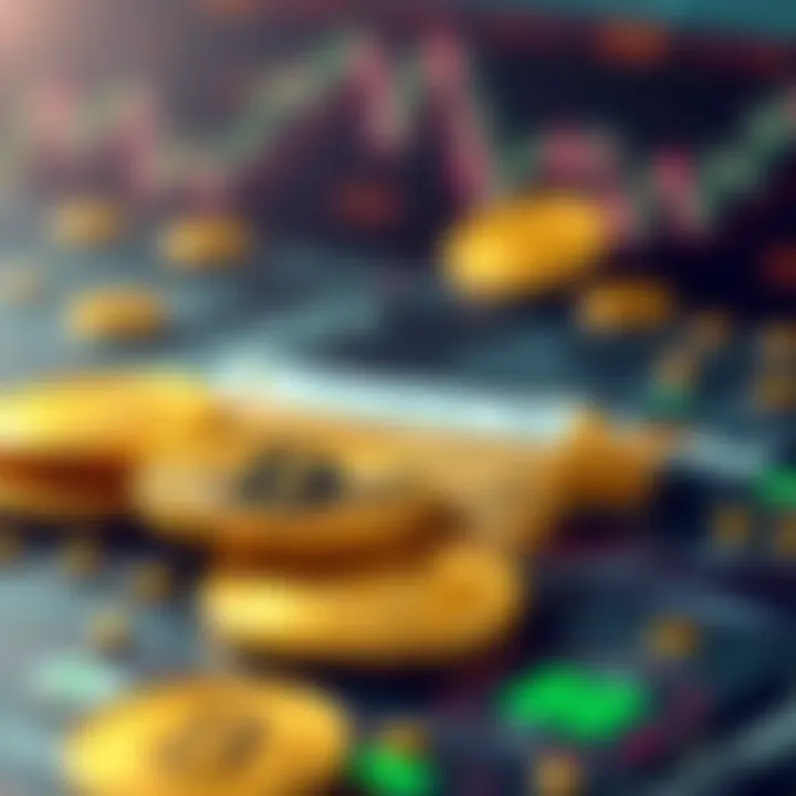 Illustration of cryptocurrency transactions on Changelly