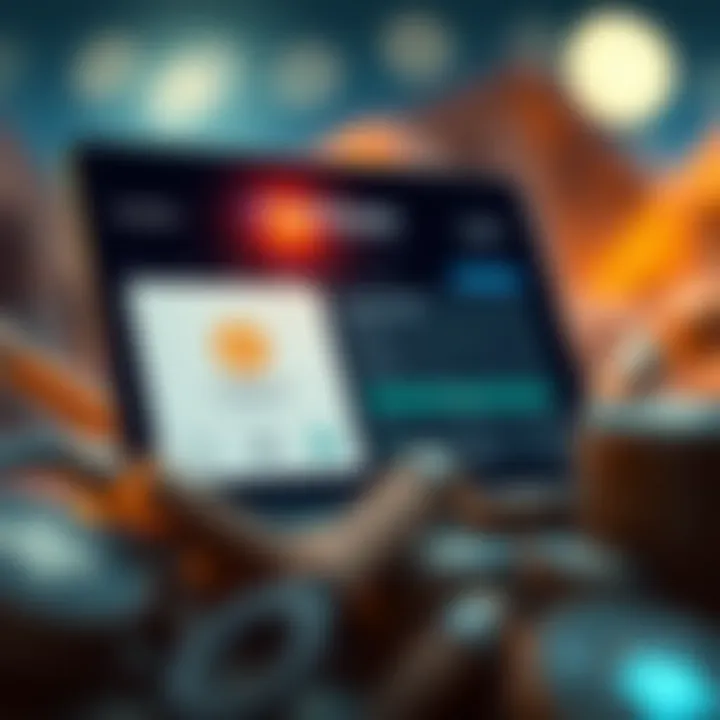 Visual representation of the Coinbase Wallet interface