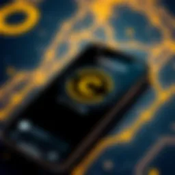 An overview of the Coingate app interface showcasing its sleek design