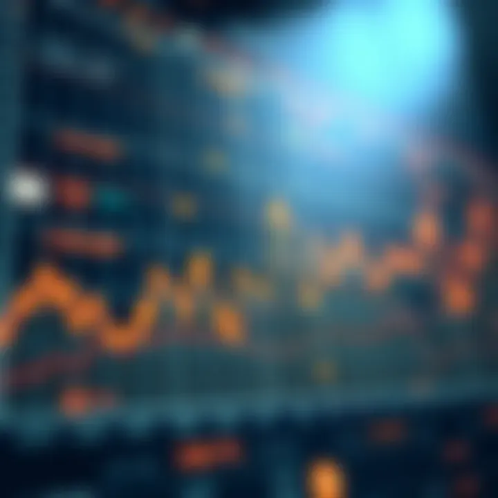 Graph showcasing historical price behavior of cryptocurrencies