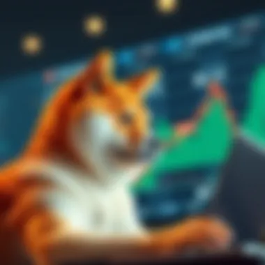 Investor analyzing Shiba Inu price trends on a digital screen