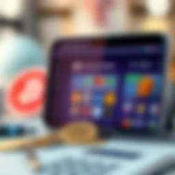 Digital wallet interface showcasing diverse payment options