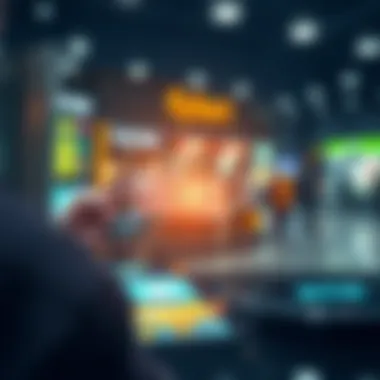 Futuristic digital payment technology in use