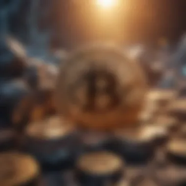 Diverse Cryptocurrency Mining Techniques A conceptual diagram showcasing different cryptocurrency mining methods