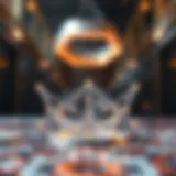 A visual representation of division networks in cryptocurrency