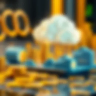 Visual representation of profits from cloud mining