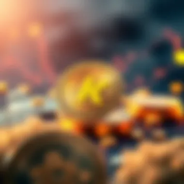 Decentralized Finance and Krom Coin Visual representation of decentralized finance related to Krom Coin