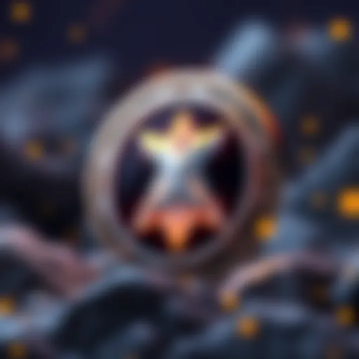 Krom Coin logo showcasing its unique design