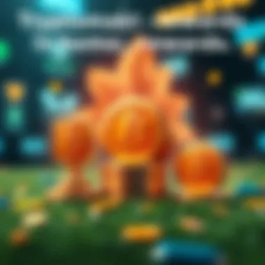 Types of Crypto Rewards in Mobile Games A visual representation of different types of cryptocurrency rewards in gaming