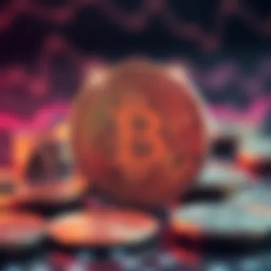 Cryptocurrency Transactions A visual representation of cryptocurrency transactions in the digital art sphere