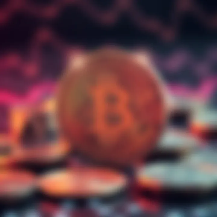 Cryptocurrency Transactions A visual representation of cryptocurrency transactions in the digital art sphere