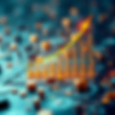 Graph illustrating the impact of NFT smart contracts on blockchain technology