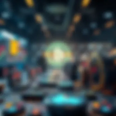 Visual representation of decentralized cryptocurrency exchange platforms