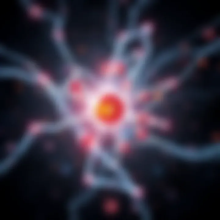 Visual representation of dark matter interactions