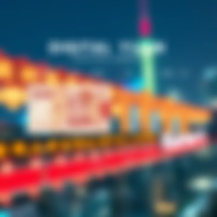 An infographic comparing the digital yuan with traditional currencies and cryptocurrencies
