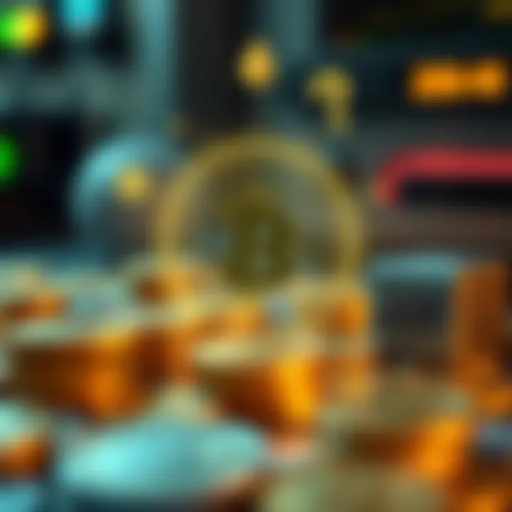 Visual representation of cryptocurrency cashing out methods