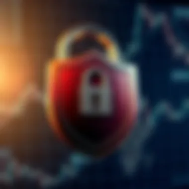 Lock and shield symbolizing security measures in crypto trading