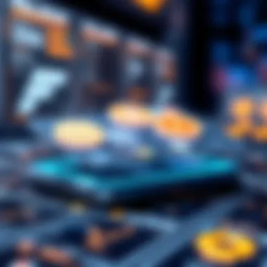Futuristic Digital Wallet Interface A futuristic digital wallet interface displaying various cryptocurrencies