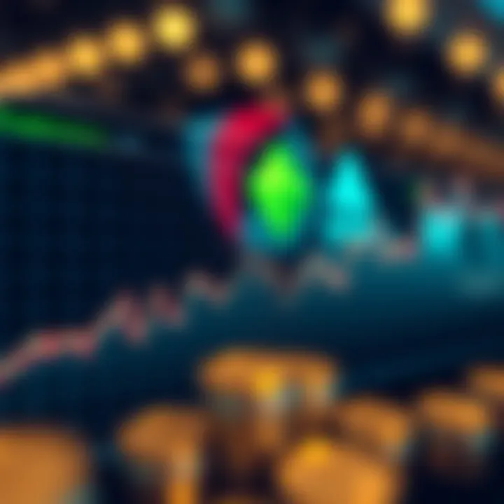 Graph illustrating market volatility in cryptocurrency influenced by USD.