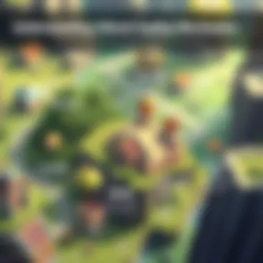 An infographic illustrating the gameplay mechanics of Upland.