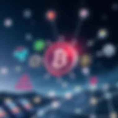 Diverse blockchain platforms depicted