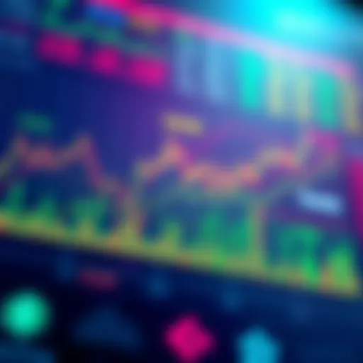 A detailed chart showcasing cryptocurrency price trends