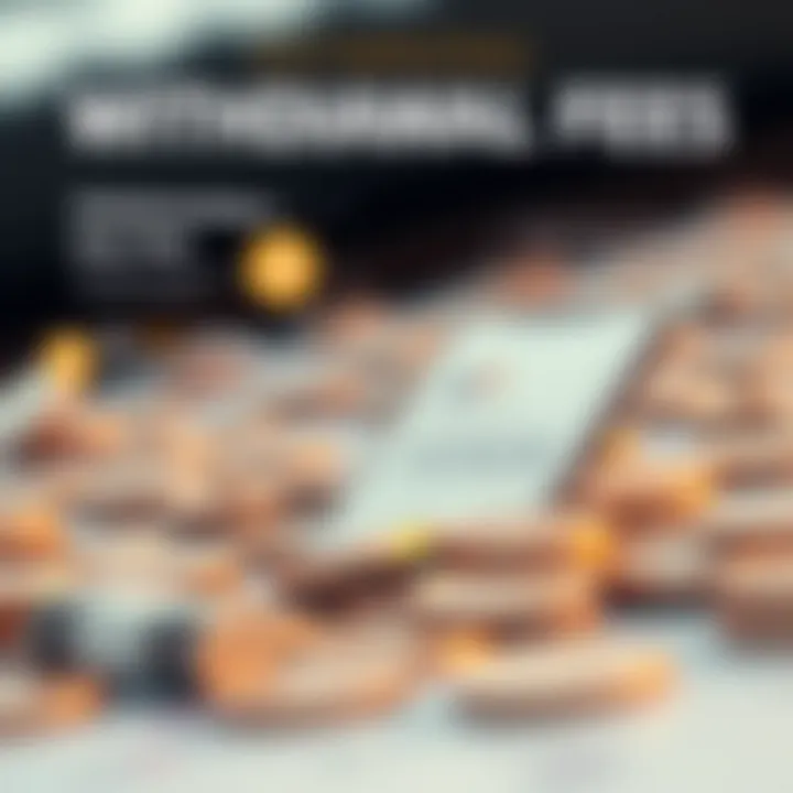 Infographic detailing withdrawal fees