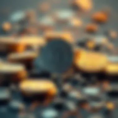 Market Stability Comparison of Electronic Currencies Visual comparison of various electronic currencies showcasing market stability