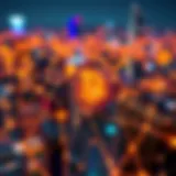 Understanding Blockchain Technology An intricate network of blockchain technology visualized