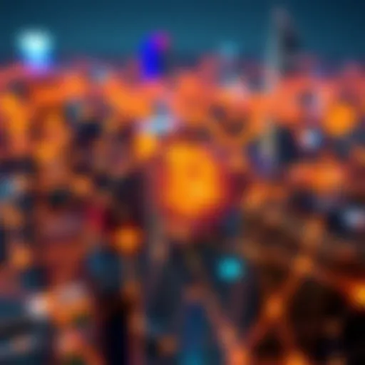 Understanding Blockchain Technology An intricate network of blockchain technology visualized
