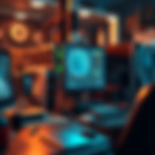 Optimizing Your Mining Setup for Direct Transfers Cryptocurrency mining setup showcasing hardware and software integration