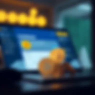 Coinbase Interface and Free Crypto Rewards Visual representation of Coinbase interface showcasing free crypto rewards