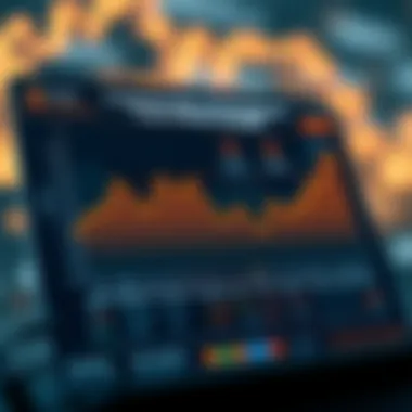 Graph showcasing risk management tools used in crypto portfolios