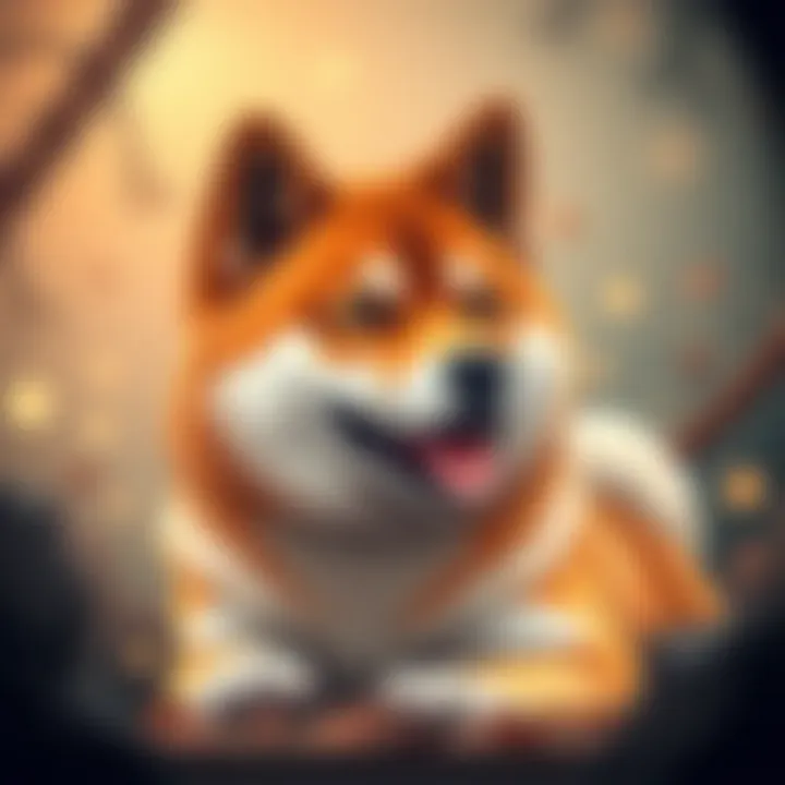 Infographic illustrating the origin and rise of Shiba Inu cryptocurrency