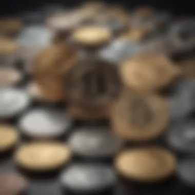 Diverse Range of Cryptocurrencies A visual representation of diverse cryptocurrencies