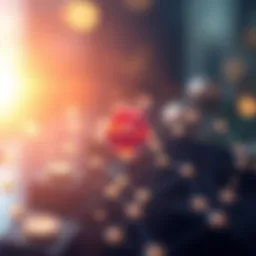 Illustration depicting the Cardano blockchain network