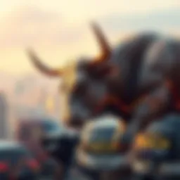 Symbolic representation of a bullish market