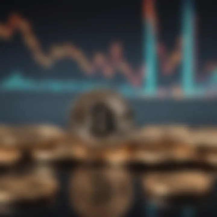 Graph illustrating cryptocurrency market trends