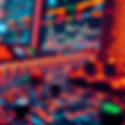 Visual representation of crypto market fluctuations