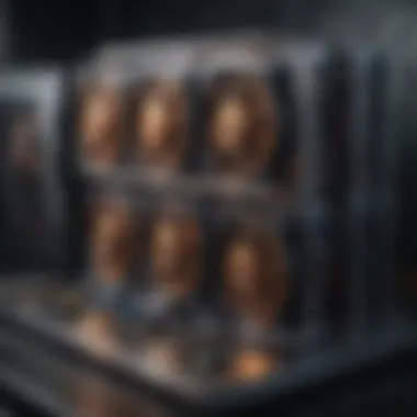 Advanced Cryptocurrency Mining Rig An advanced cryptocurrency mining rig showcasing multiple graphics cards.