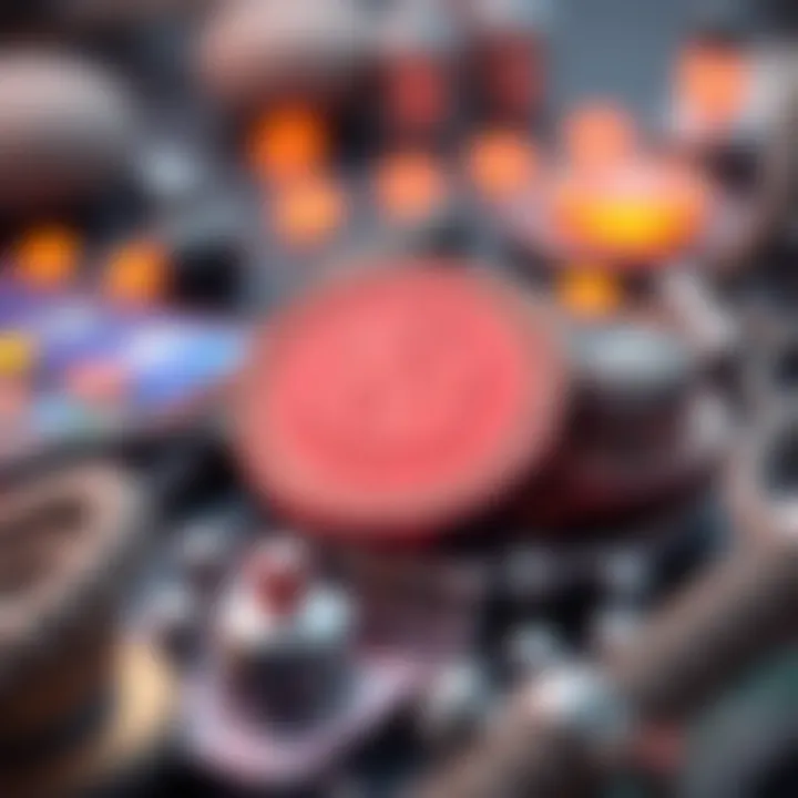 Visual representation of various applications and use cases for NFT coins