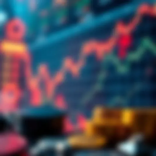 Cryptocurrency Market Dynamics Illustration of cryptocurrency market fluctuations