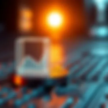 Visual representation of blockchain transaction delay