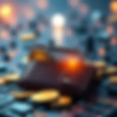 Graphical depiction of blockchain technology and its role