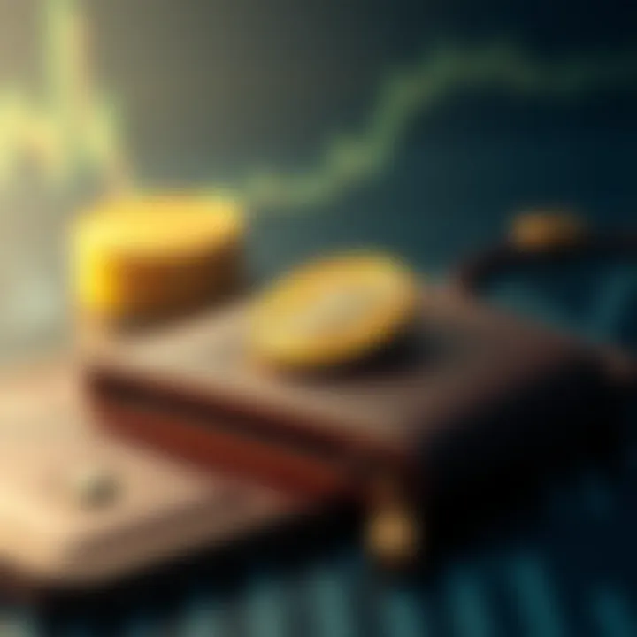 Visual representation of security features in digital wallets