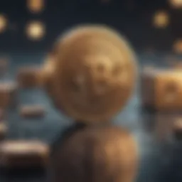 Visual representation of blockchain technology